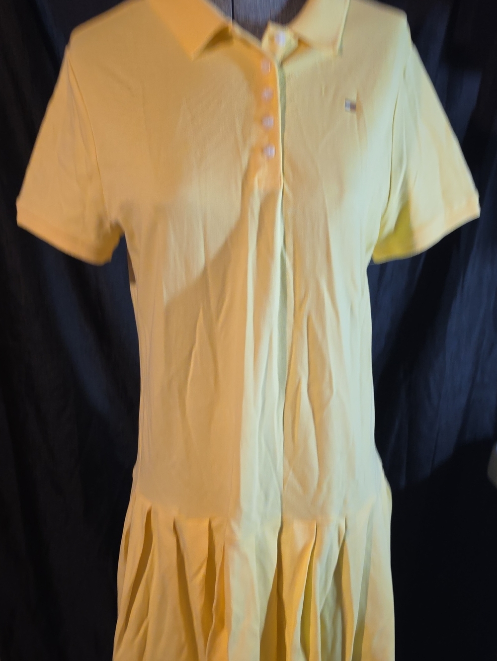 Tommy Hilfiger Bright Yellow Polo Dress